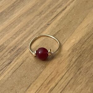 Genuine Natural Ruby Gemstone women’s ring Gold